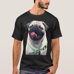 Tan Pug Shirt Women Men Pug Mom Dad Life Tee Love
