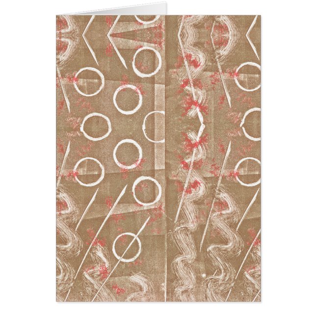 Tan Rust Blanc Abstrait (Devant)