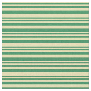 Tan & Sea Green Pattern Fabric