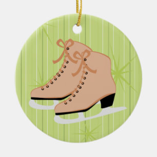 Tan Skates Ceramic Ornament