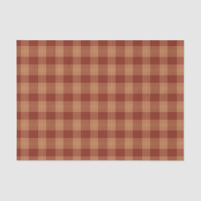 Tan Tartan Tissue Paper (Front)