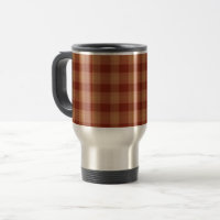Tan Tartan Travel/Commuter Mug
