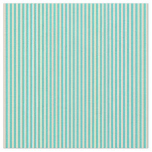 Tan & Turquoise Lined Pattern Fabric