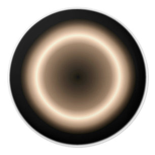 Tan with Bright Halo Moon Effect Ceramic Pull