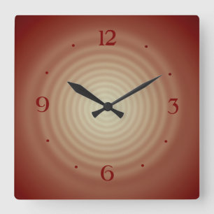 Tan with  Lemon Swirl Centre>Wall Clock