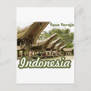 Tana Toraja Indonesia Souvenir Postcard