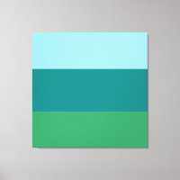 Tanager Turquoise, Teal Blue and Kelly Green Horiz