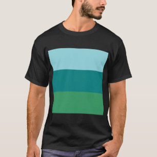Tanager Turquoise, Teal Blue and Kelly Green Horiz T-Shirt