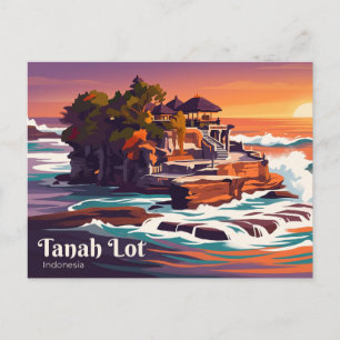 Tanah Lot Indonesia Postcard