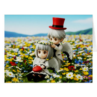 Tancho Couple Friendly Card