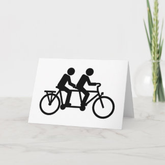 Tandem Bicycle bike Card