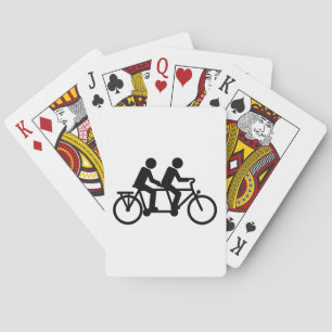 Tandem Bicycle bike Playing Cards