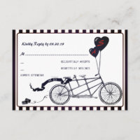 Tandem Bicycle Romantique Mariage Décontracté RSVP