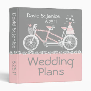 Tandem Bicycle Wedding Binder