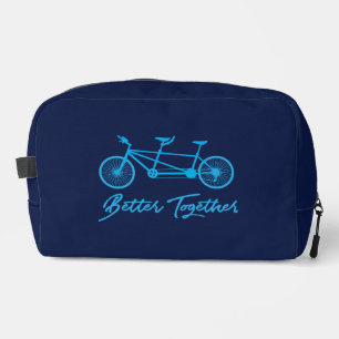 Tandem Bike Better Together Blue Dopp Kit