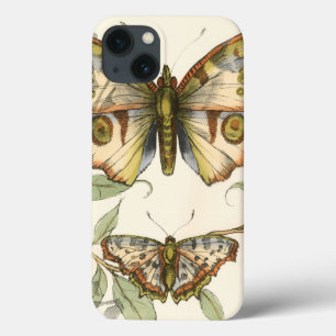 Tandem Butterflies Over Green Leaves iPhone 13 Case