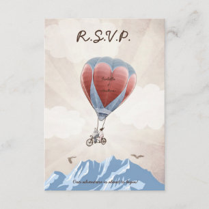 TANDEM LOVE DREAM Wedding RSVP Invitation