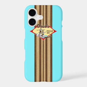 Tandem Surfing Hawaiian Faux Wood Surfboard