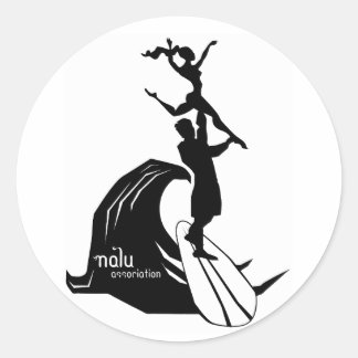 Tandem Surfing Sticker Black