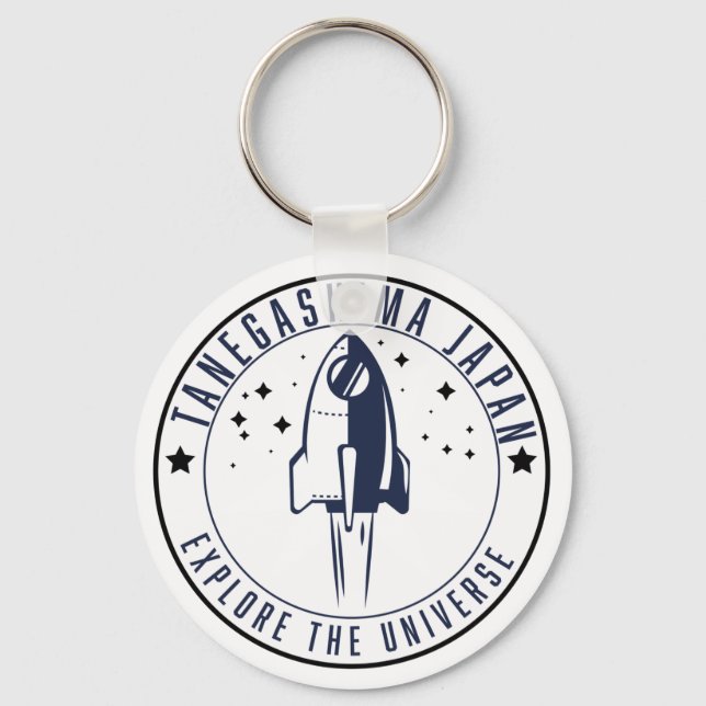 Tanegashima Japan Explore the Universe  Keychain (Front)
