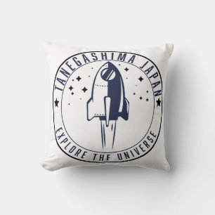 Tanegashima Japan Explore the Universe Throw Pillow