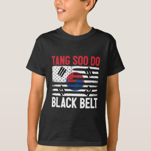 Tang Soo Do Black Belt Karate Fighter Korean Marti T-Shirt