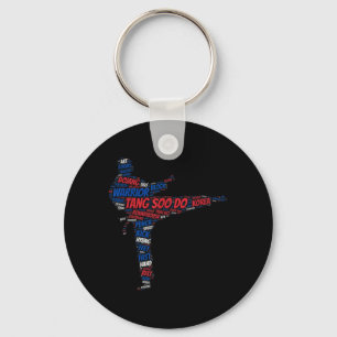 Tang Soo Do Boys Karate Martial Arts Training Word Keychain