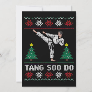 Tang Soo Do Christmas Ugly Sweater Martial Arts Invitation