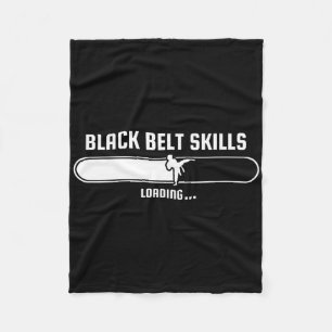 Tang Soo Do Funny Kids Black Belt Skills Loading K Fleece Blanket