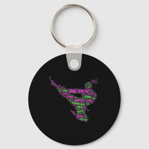 Tang Soo Do Girls Karate Martial Arts Training Wor Keychain
