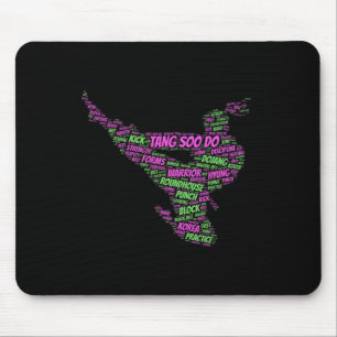 Tang Soo Do Girls Karate Martial Arts Training Wor Mouse Pad