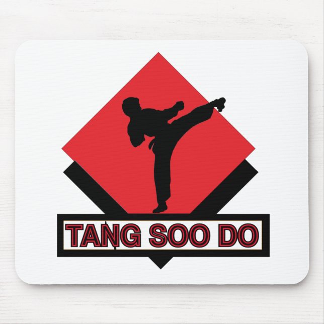 Tang Soo Do red diamond Mouse Pad (Front)