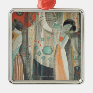 Tang Women Metal Ornament
