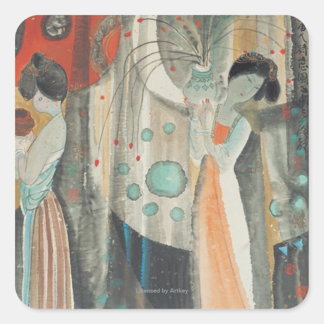 Tang Women Square Sticker (Front)