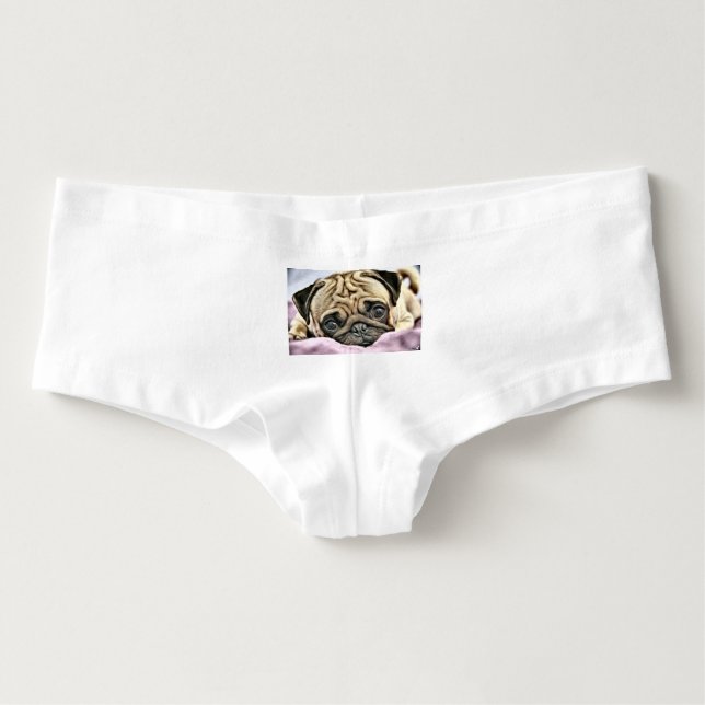 Tanga Blottissez-vous moi des shorts de garçon de carlin (Devant)