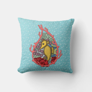 Tanga the Seahorse Coussin