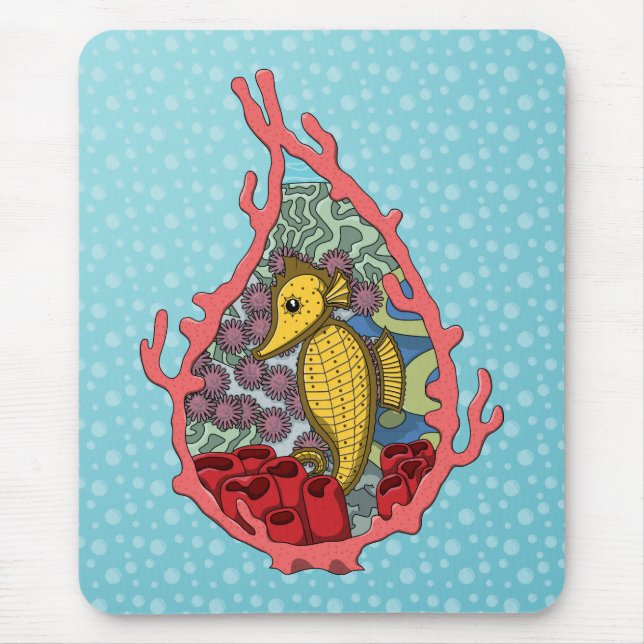 Tanga the Seahorse Mousepad (Front)