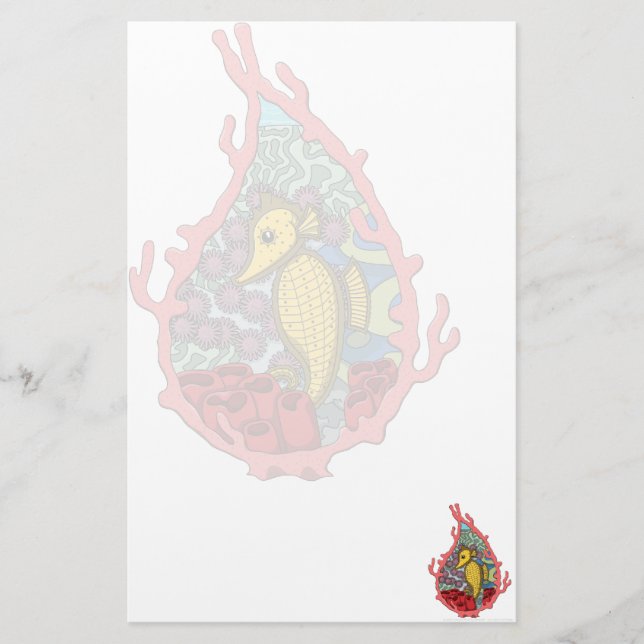 Tanga the Seahorse Stationery (Front)