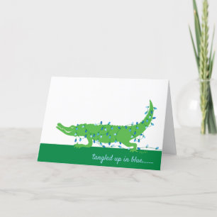 Tangée dans la carte de vacances bleue