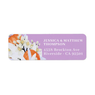 Tangerine Agrumes Branches florissantes Wreath Flo