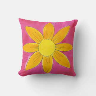 Tangerine Daisy - Pillow
