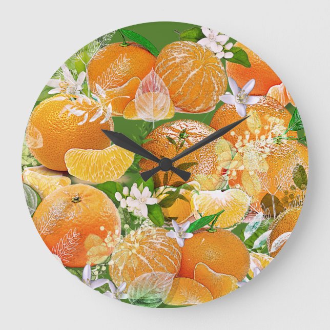 Tangerine Dreams Large Clock (Front)