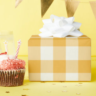 Tangerine Gingham - Wrapping Paper