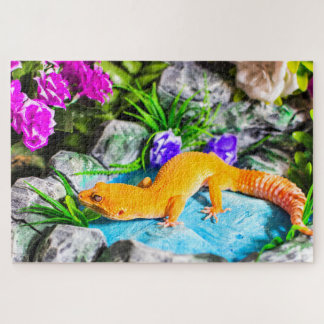 Tangerine Leopard Gecko Puzzle