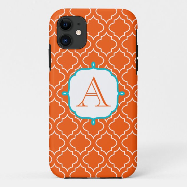 Tangerine Monogramme Téléphone 5 Coque (Dos)