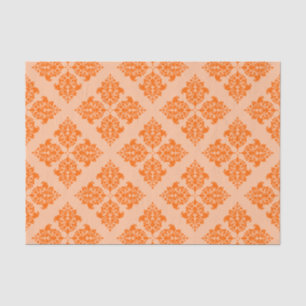 Tangerine Moroccan Damask Tissue Paper