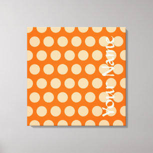 Tangerine Moroccan Moods Dots Canvas Print