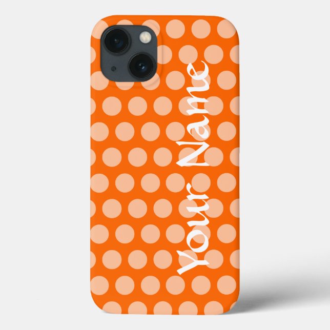 Tangerine Moroccan Moods Dots Case-Mate iPhone Case (Back)