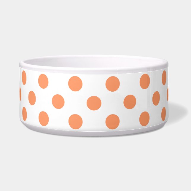 Tangerine Orange Polka Dots Circles (Front)