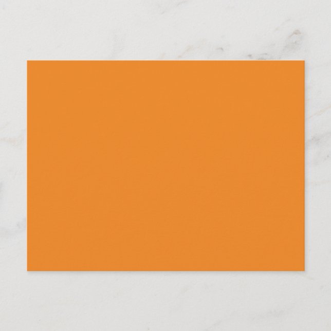 Tangerine Orange template to personalize Customize Postcard (Front)